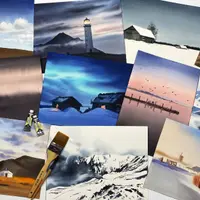 Акварельные пейзажи. Минимализм