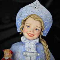 Ватные игрушки: Снегурочка