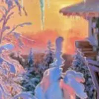 Ледяная сказка. Зимний домик