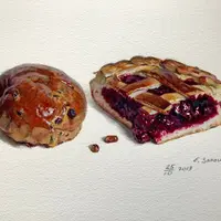 Акварельная выпечка