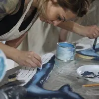 МК по декору панно "Кит"