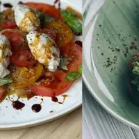 Здоровый ланч: сыр, лосось и яйца пашот из растительных ингредиентов