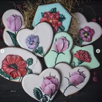 Объемные цветы из глазури