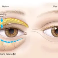 Удаление мешков и жира вокруг глаз