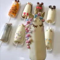 Бананы в шоколаде в виде животных