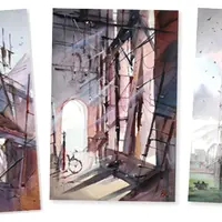 Большой акварельный марафон "Пространство и свет!"