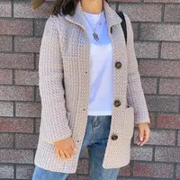 Пальто крючком