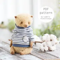 Выкройка мишки тедди из мохера 23 см