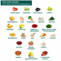 Вкусное меню 23.0. Постное меню без мяса и молочных продуктов