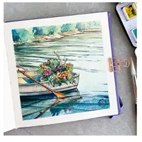 Марафон по акварельному скетчингу "Вода"