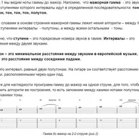 Строение мажорных и минорных аккордов