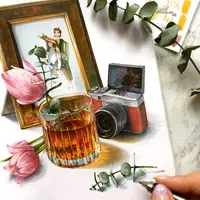 Тюльпан в бокале