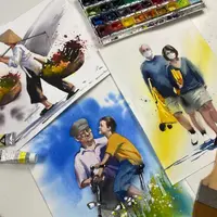 Зарисовки людей акварелью