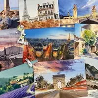 Франция акварелью