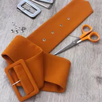 Как обтянуть заготовку пряжки и изготовление ремня из ткани