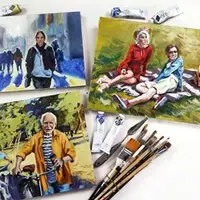 Этюды людей маслом