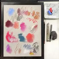 Этюды людей пастелью