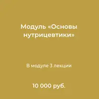 Основы нутрицевтики