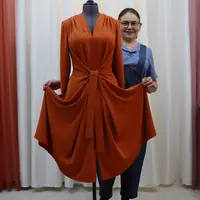 Шелковое платье "Мила" двойной запах