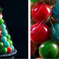 Торт-пирамида Крокембуш "Новогодняя елка"