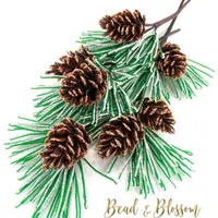 Сосновые шишки из бисера