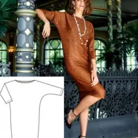 Быстроплатье из бархата на трикотажной основе