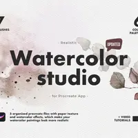Реалистичные акварельные кисти для Procreate