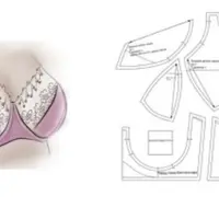 Выкройка бюстгальтера Рита, размеры 37-40