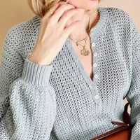 Джемпер крючком Lace Herringbone