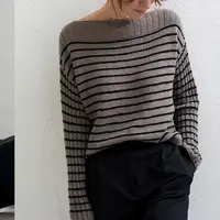 Пуловер в полоску без швов Jim