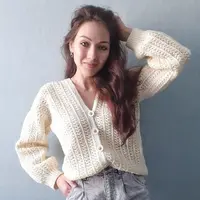 Кардиган крючком "Нежность"