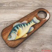 Декоративная кухонная доска «Окунь»