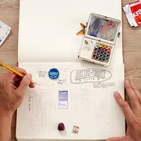 Иллюстрации из путешествий в смешанных техниках