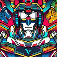 Цифровая иллюстрация: Геометрический поп-арт