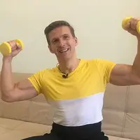 Домашняя гимнастика с гантелями