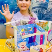Объемная книга-раскраска Cat's House Pop-Up Book