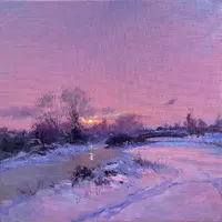 Лиловая зима + Море