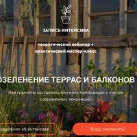 Озеленение террас и балконов