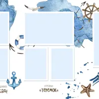 Шаблон трюмо и виньетки "Маяк"