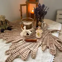 Плетение подставки-панно Кленовый лист