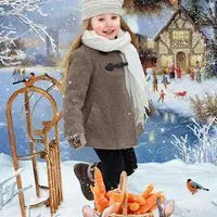 Фотошаблон На зимней прогулке