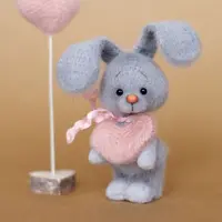 Зайка-валентинка