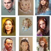 Портреты в цвете