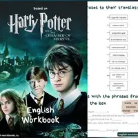 Воркбук по фильму Гарри Поттер и Тайная комната