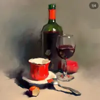 Этюд «Красные акценты»