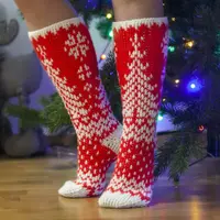 Тёплая парочка: мозаичное вязание