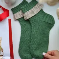 Носки с оборочкой вниз / вверх