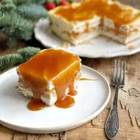 Слоёный чизкейк с айвой