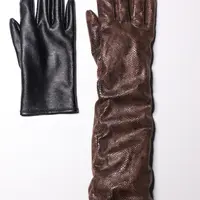 Кожаные перчатки на подкладке