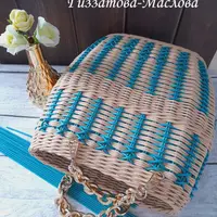 Сумка-шоппер из бумажной лозы